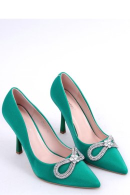 Eleganckie szpilki z kamieniami SUGAR GREEN - Inello