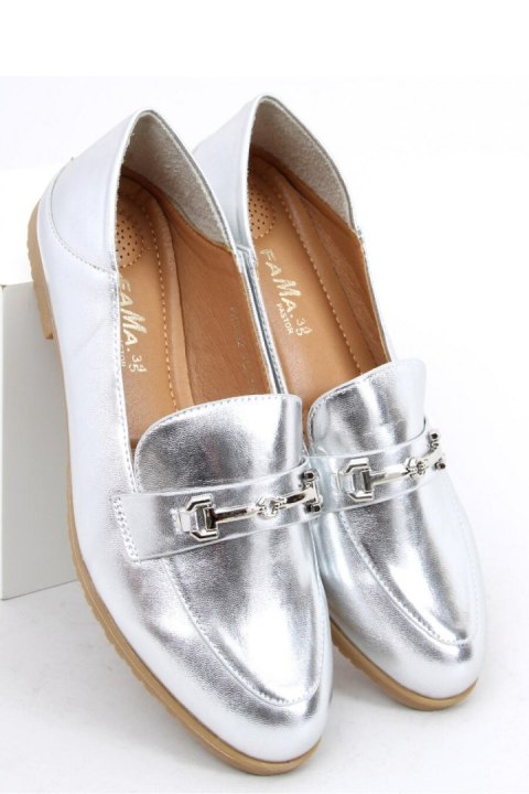 Mokasyny damskie JUSS SILVER - Inello Mokasyny damskie JUSS SILVER - Inello