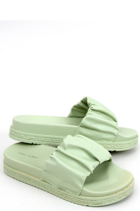 Sandał Klapki damskie ATISSA GREEN - Inello Sandał Klapki damskie ATISSA GREEN - Inello