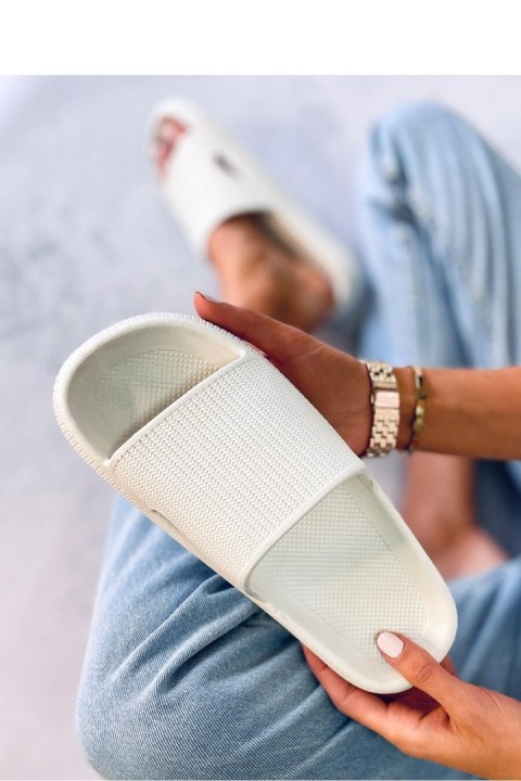 Sandał Klapki poduszkowe YANG WHITE - Inello Sandał Klapki poduszkowe YANG WHITE - Inello