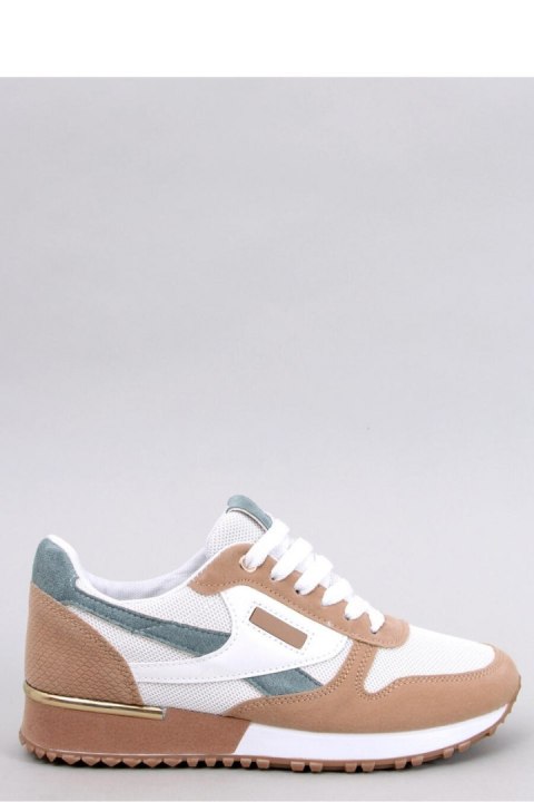 Sneakersy damskie AGASSI BEIGGREEN - Inello Sneakersy damskie AGASSI BEIGGREEN - Inello