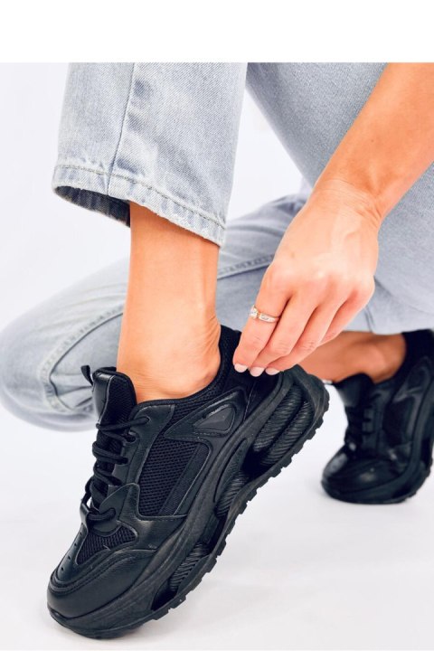 Sneakersy damskie LANCASI BLACK - Inello Sneakersy damskie LANCASI BLACK - Inello