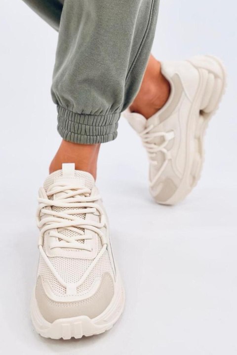 Sneakersy damskie SUDGEN BEIGE - Inello Sneakersy damskie SUDGEN BEIGE - Inello