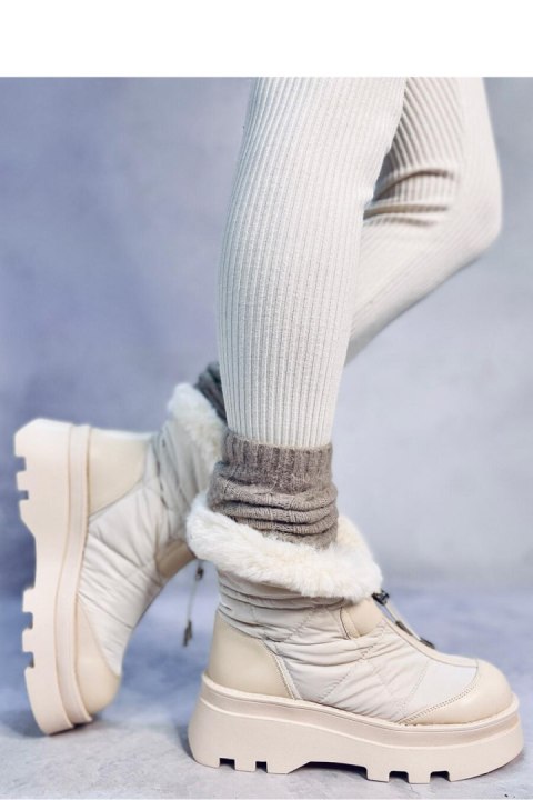 Śniegowce z futerkiem TAVARIS BEIGE - Inello Śniegowce z futerkiem TAVARIS BEIGE - Inello