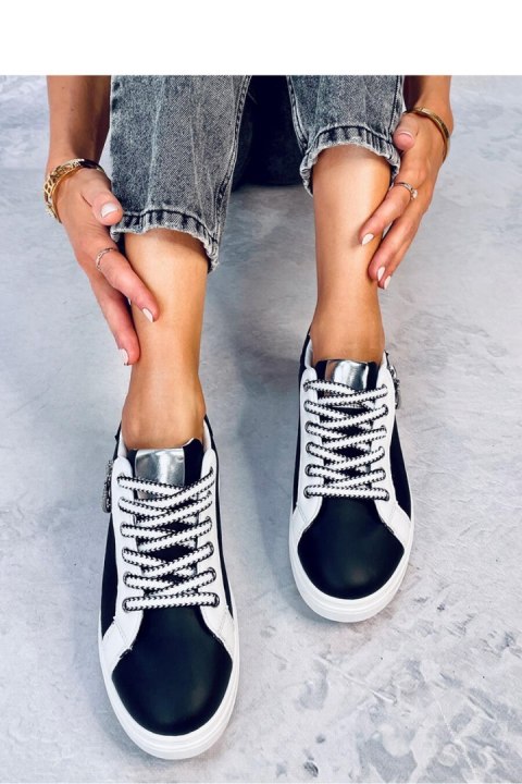 Trampki na wysokiej podeszwie HOPPER BLACK - Inello Trampki na wysokiej podeszwie HOPPER BLACK - Inello