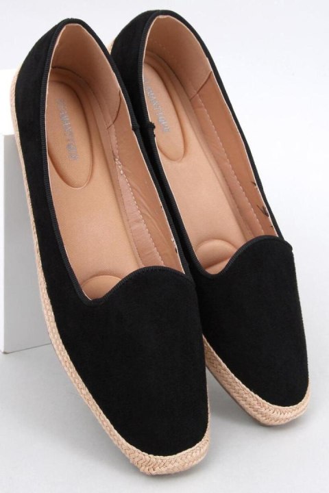 Baleriny espadryle damskie BALLOT BLACK - Inello Baleriny espadryle damskie BALLOT BLACK - Inello