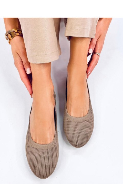 Baleriny skarpetkowe CAVADAY KHAKI - Inello Baleriny skarpetkowe CAVADAY KHAKI - Inello