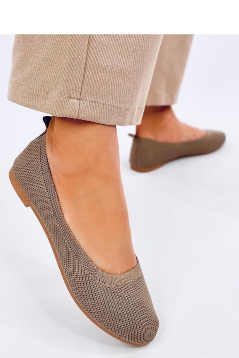 Baleriny skarpetkowe CAVADAY KHAKI - Inello Baleriny skarpetkowe CAVADAY KHAKI - Inello