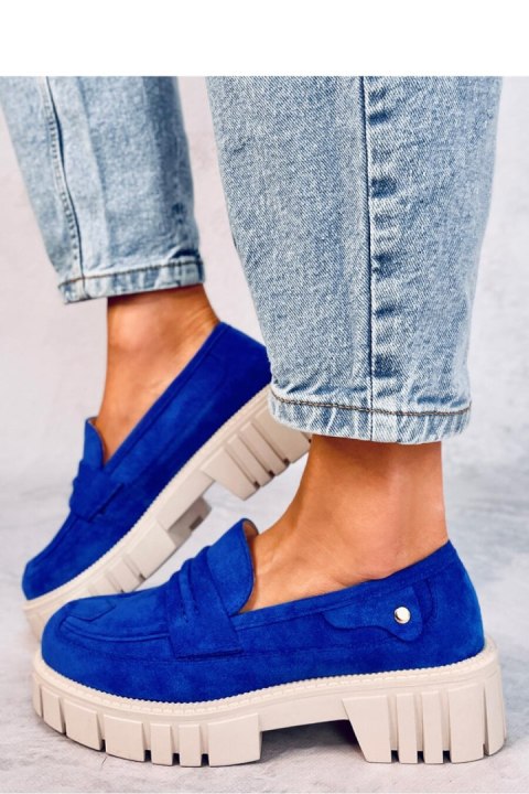 Mokasyny na platformie CHANDRA BLUE - Inello Mokasyny na platformie CHANDRA BLUE - Inello