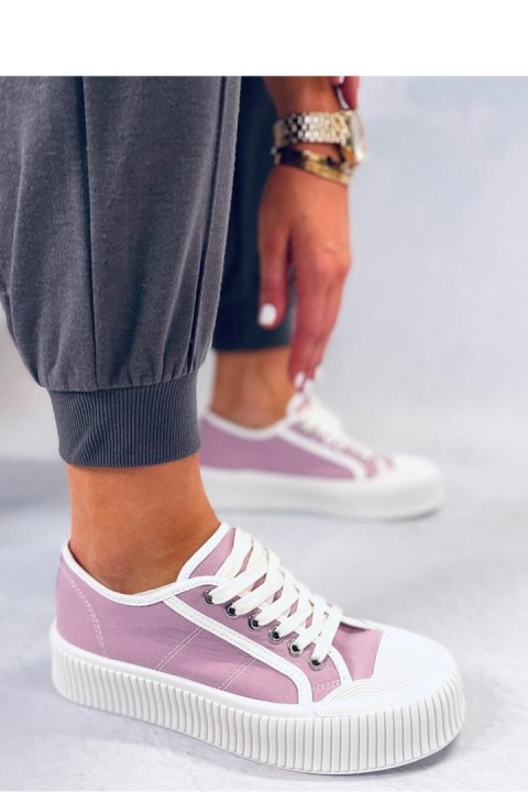 Trampki damskie na platformie DORS PURPLE - Inello Trampki damskie na platformie DORS PURPLE - Inello