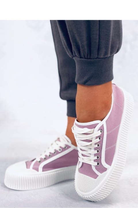 Trampki damskie na platformie DORS PURPLE - Inello Trampki damskie na platformie DORS PURPLE - Inello