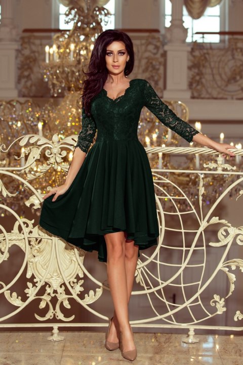 Sukienka Model Nicolle 210-3 Dark Green - Numoco Sukienka Model Nicolle 210-3 Dark Green - Numoco