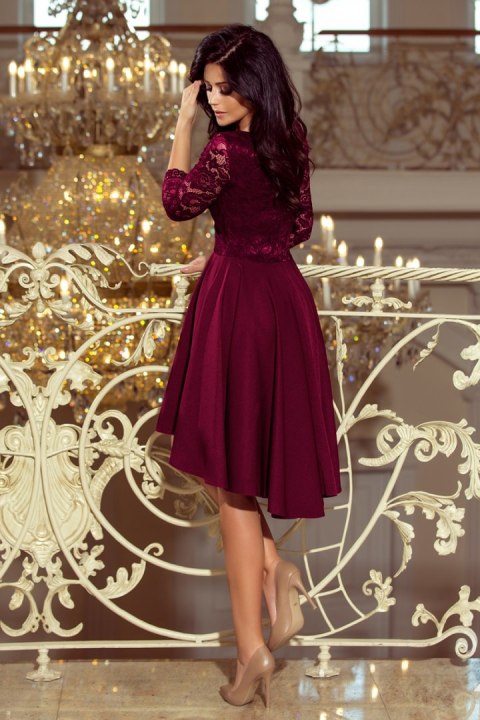 Sukienka Model Nicolle 210-13 Śliwka - Numoco Sukienka Model Nicolle 210-13 Śliwka - Numoco