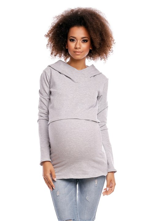 Bluza model 1473 Light Gray - PeeKaBoo Bluza model 1473 Light Gray - PeeKaBoo