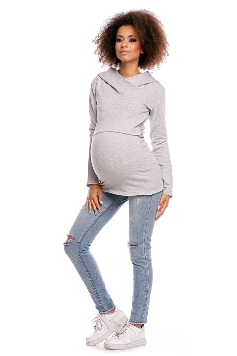 Bluza model 1473 Light Gray - PeeKaBoo Bluza model 1473 Light Gray - PeeKaBoo
