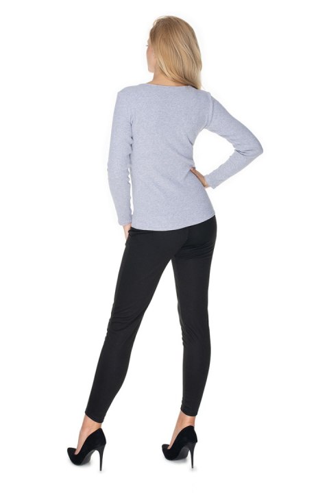 Bluzka Model 0163 Grey - PeeKaBoo Bluzka Model 0163 Grey - PeeKaBoo
