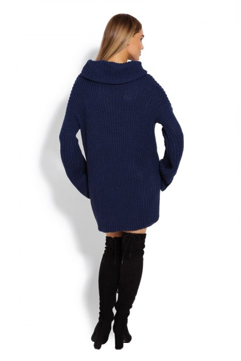Golf Damski Model 70012 Petrol Navy - PeeKaBoo Golf Damski Model 70012 Petrol Navy - PeeKaBoo
