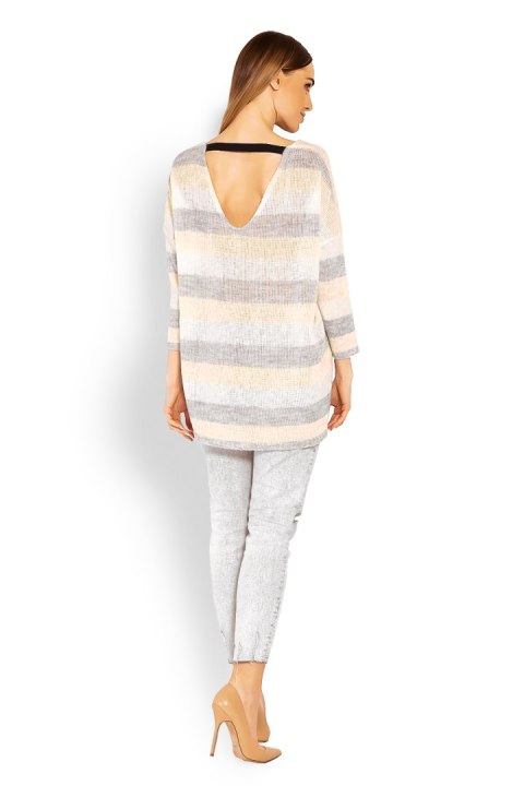 Sweter Damski Model 30057 Yellow - PeeKaBoo Sweter Damski Model 30057 Yellow - PeeKaBoo