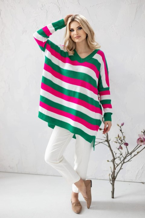 Sweter Damski Model 30091 Dark Green - PeeKaBoo Sweter Damski Model 30091 Dark Green - PeeKaBoo