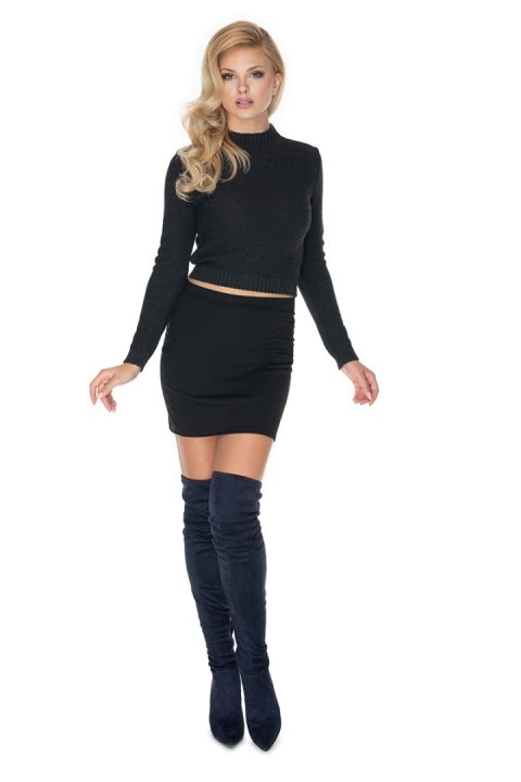Sweter Damski Model 70016 Grafit - PeeKaBoo Sweter Damski Model 70016 Grafit - PeeKaBoo