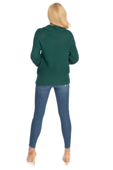 Sweter Damski Model 70032 Green - PeeKaBoo Sweter Damski Model 70032 Green - PeeKaBoo