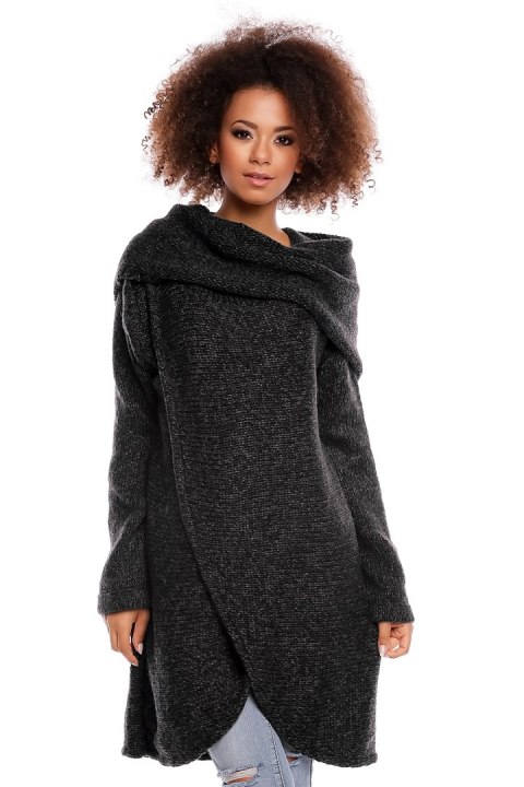 Sweter model 30051 Black - PeeKaBoo Sweter model 30051 Black - PeeKaBoo
