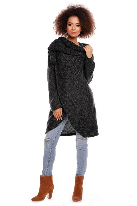 Sweter model 30051 Black - PeeKaBoo Sweter model 30051 Black - PeeKaBoo