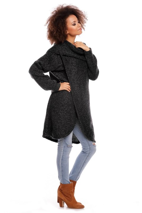 Sweter model 30051 Black - PeeKaBoo Sweter model 30051 Black - PeeKaBoo