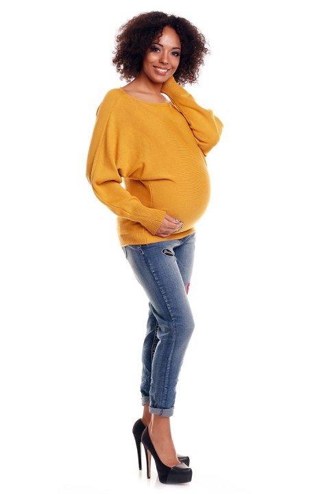 Sweter model 70003C Mustard - PeeKaBoo Sweter model 70003C Mustard - PeeKaBoo