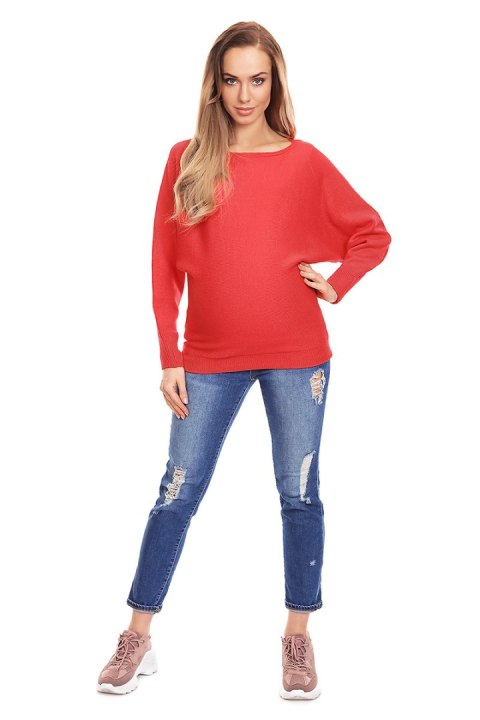 Sweter model 70003C Neon Coral - PeeKaBoo Sweter model 70003C Neon Coral - PeeKaBoo