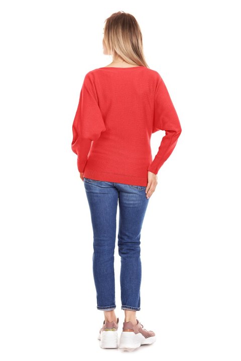 Sweter model 70003C Neon Coral - PeeKaBoo Sweter model 70003C Neon Coral - PeeKaBoo