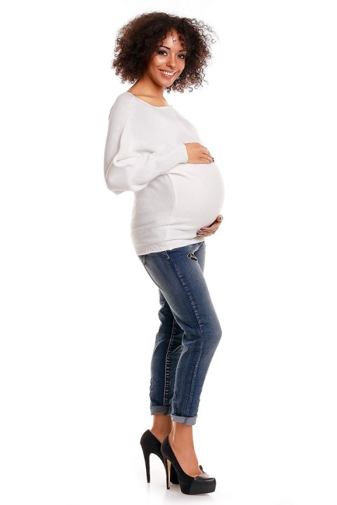 Sweter model 70003C White - PeeKaBoo Sweter model 70003C White - PeeKaBoo