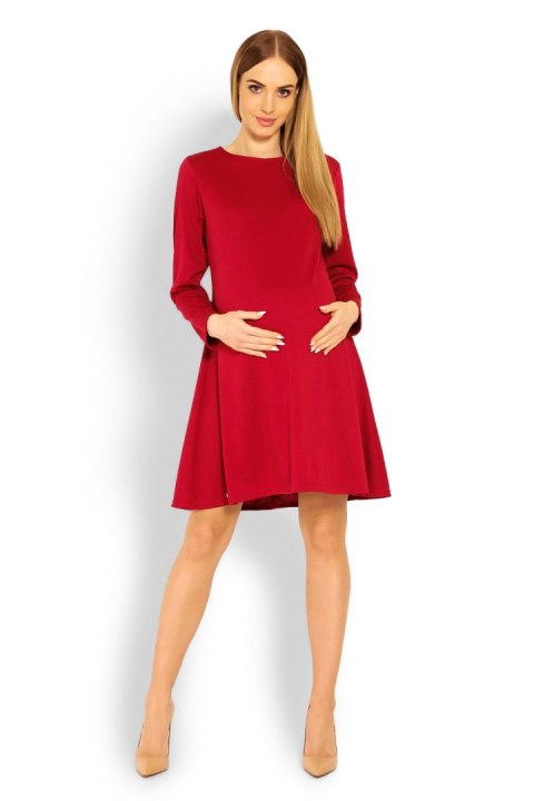 Sukienka Ciążowa Model 1359C Red - PeeKaBoo Sukienka Ciążowa Model 1359C Red - PeeKaBoo