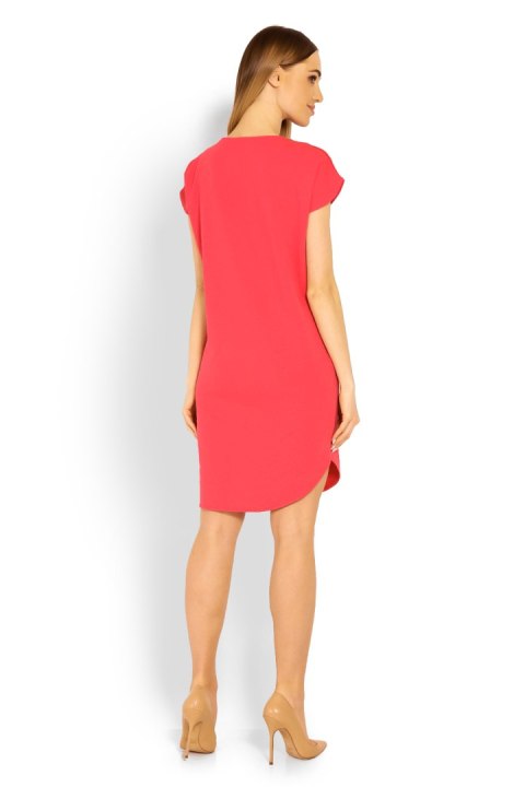 Sukienka Model 1629 Coral - PeeKaBoo Sukienka Model 1629 Coral - PeeKaBoo