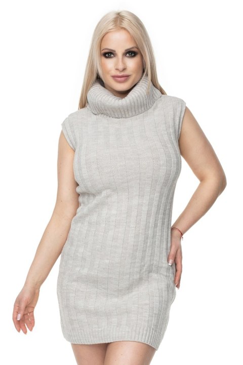 Sukienka Model 40020 Cream Melange - PeeKaBoo Sukienka Model 40020 Cream Melange - PeeKaBoo