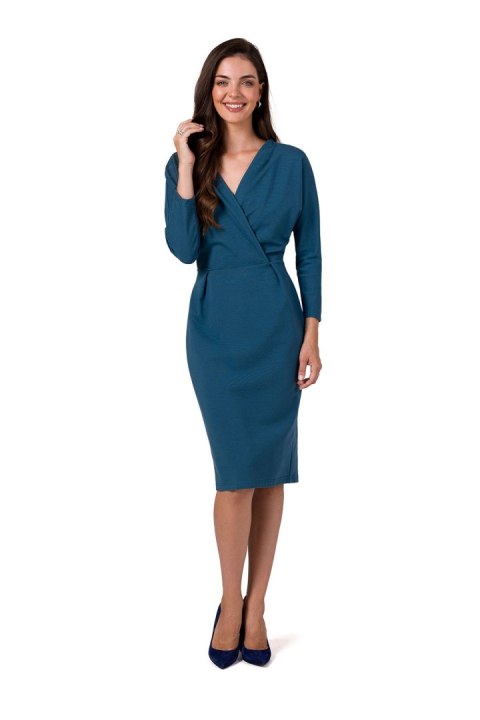 Sukienka Model B271 Morski - BeWear Sukienka Model B271 Morski - BeWear