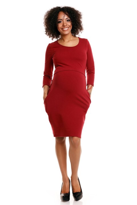 Sukienka model 1445 Crimson - PeeKaBoo Sukienka model 1445 Crimson - PeeKaBoo