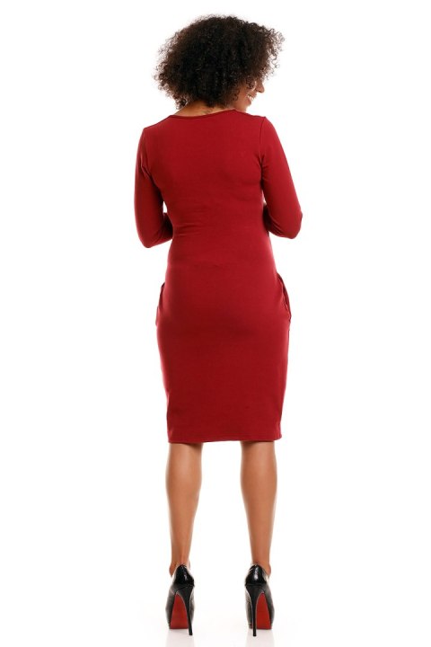 Sukienka model 1445 Crimson - PeeKaBoo Sukienka model 1445 Crimson - PeeKaBoo