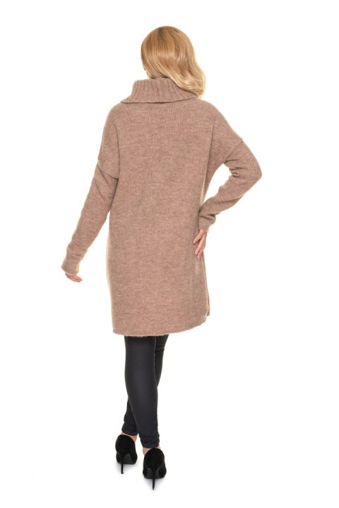 Sweter Ciążowy Model 30078 Cappuccino - PeeKaBoo Sweter Ciążowy Model 30078 Cappuccino - PeeKaBoo