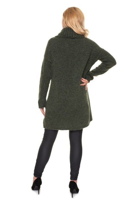 Sweter Ciążowy Model 30078 Khaki - PeeKaBoo Sweter Ciążowy Model 30078 Khaki - PeeKaBoo