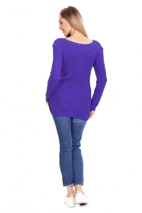 Sweter Ciążowy Model 40029 Violet - PeeKaBoo Sweter Ciążowy Model 40029 Violet - PeeKaBoo