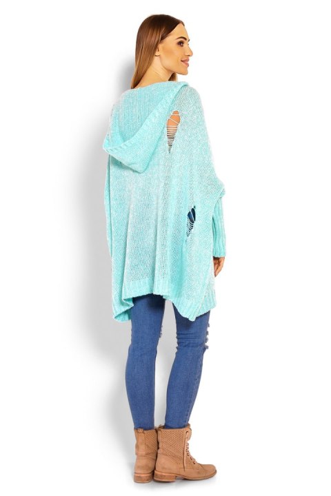 Sweter Damski Model 30055 Mint - PeeKaBoo Sweter Damski Model 30055 Mint - PeeKaBoo