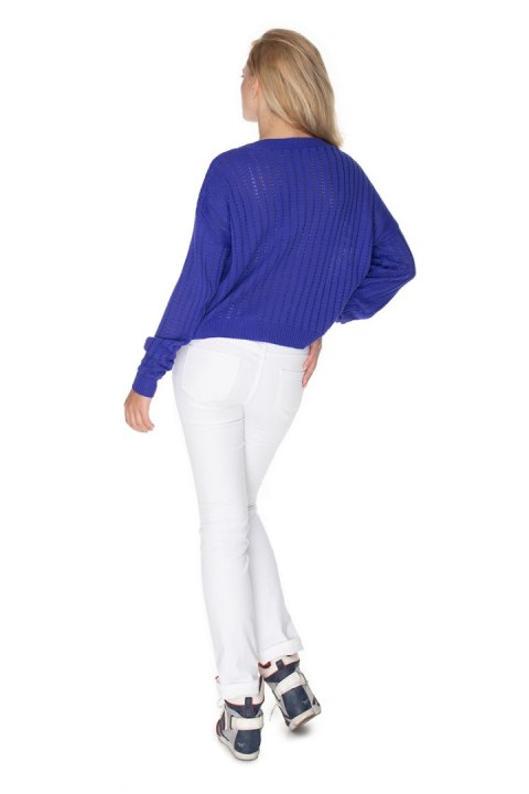 Sweter Damski Model 70022 Violet - PeeKaBoo Sweter Damski Model 70022 Violet - PeeKaBoo