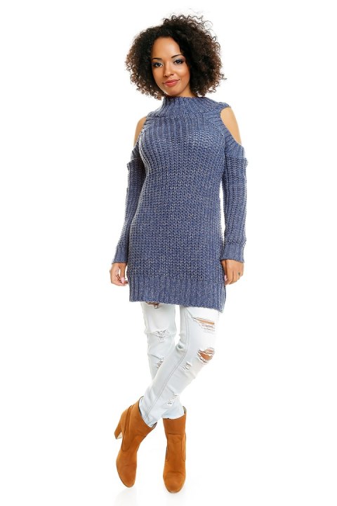 Sweter model 30040 Jeans - PeeKaBoo Sweter model 30040 Jeans - PeeKaBoo