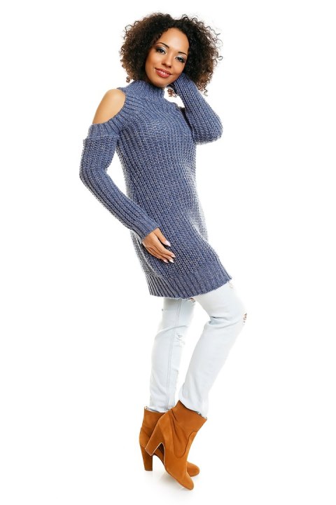 Sweter model 30040 Jeans - PeeKaBoo Sweter model 30040 Jeans - PeeKaBoo