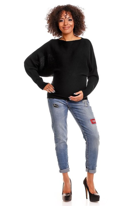 Sweter model 70003C Black - PeeKaBoo Sweter model 70003C Black - PeeKaBoo
