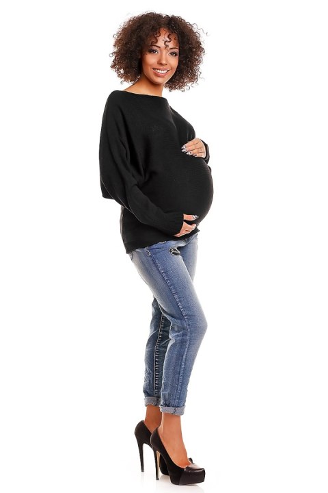 Sweter model 70003C Black - PeeKaBoo Sweter model 70003C Black - PeeKaBoo