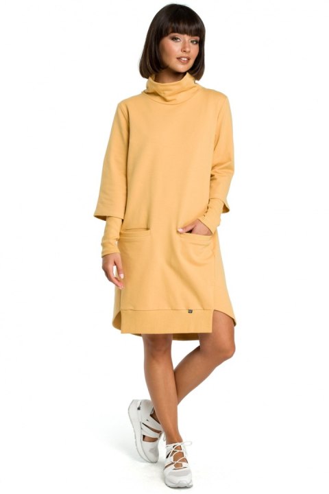 Sukienka Model B089 Yellow - BeWear Sukienka Model B089 Yellow - BeWear