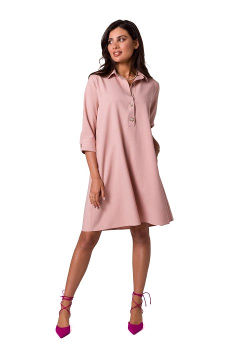 Sukienka Model B257 Pink - BeWear Sukienka Model B257 Pink - BeWear