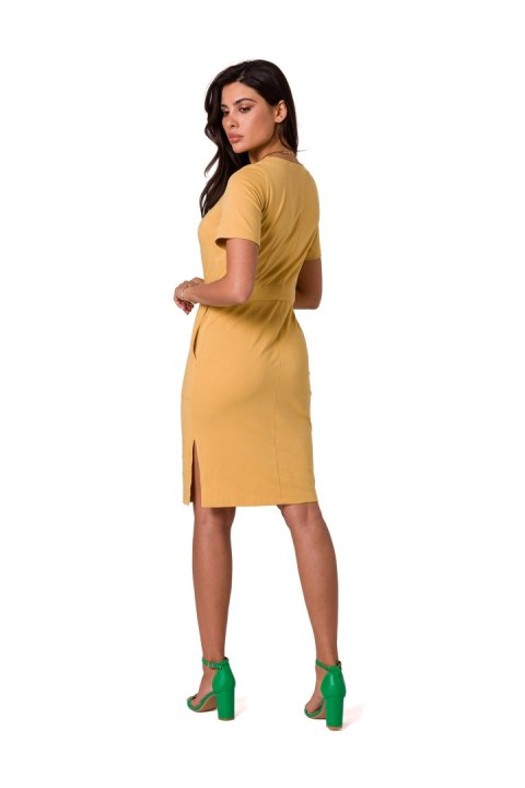 Sukienka Model B263 Honey - BeWear Sukienka Model B263 Honey - BeWear